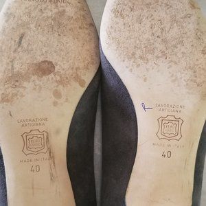 Manolo Blahnik 40, Grey Suede